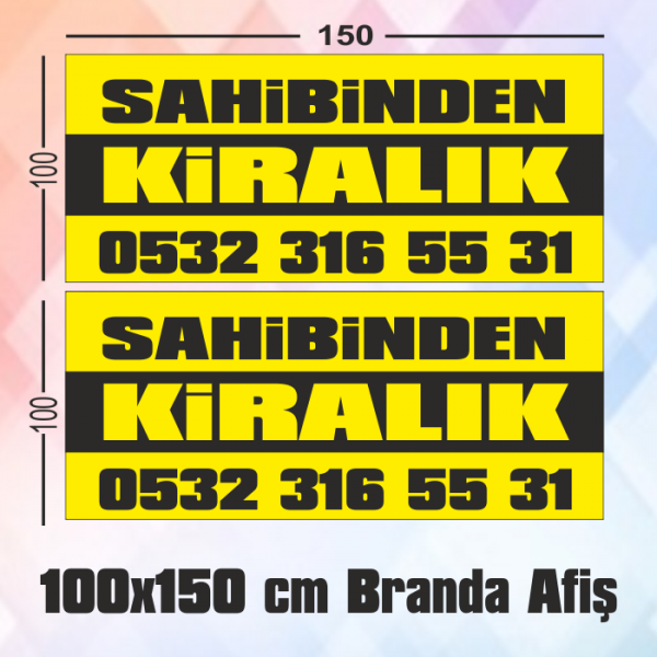 BRANDA AFİŞ 100 X 150 CM 